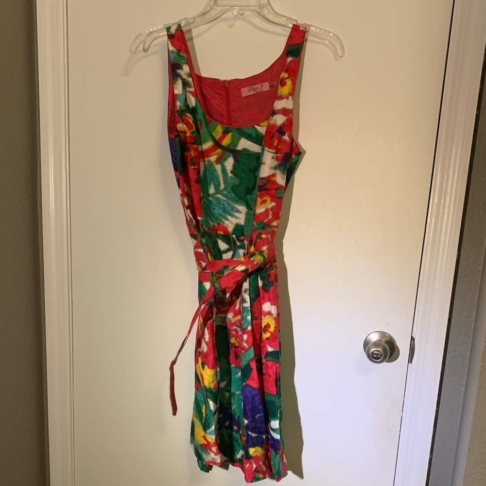 Eliza J Floral Belted Dress